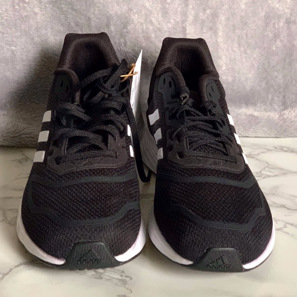 Adidas Duramo 10 K Black White Kids Running Shoe SIZE 3US NWT - Picture 2 of 11